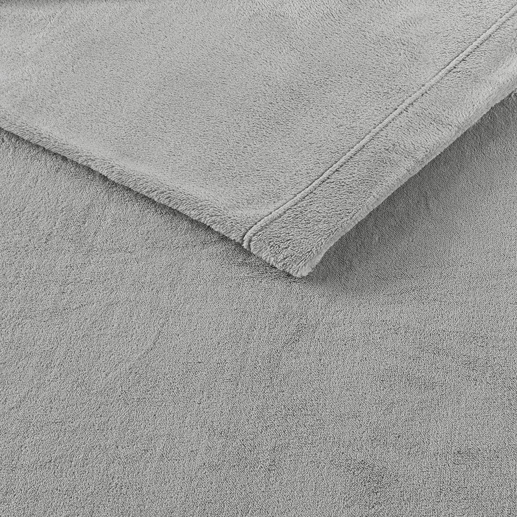 Soloft Plush Full Sheet Set Gray Olliix.com