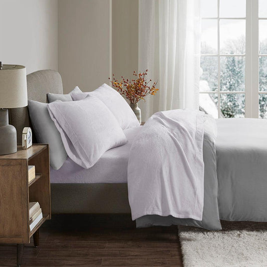 Soloft Plush Full Sheet Set Lilac Olliix.com