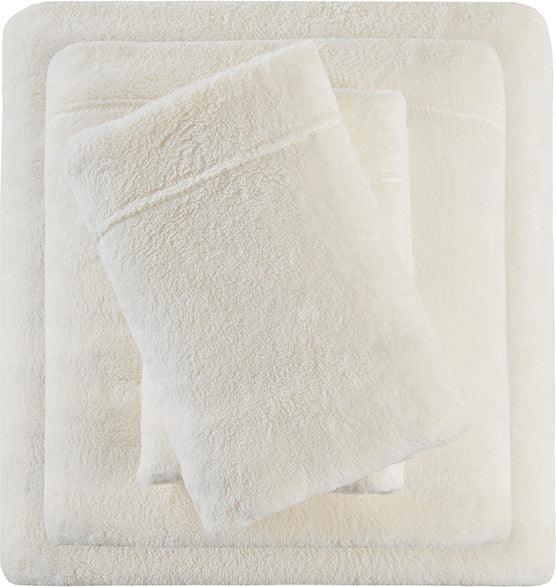 Soloft Twin Micro Plush Sheet Set Ivory Olliix.com