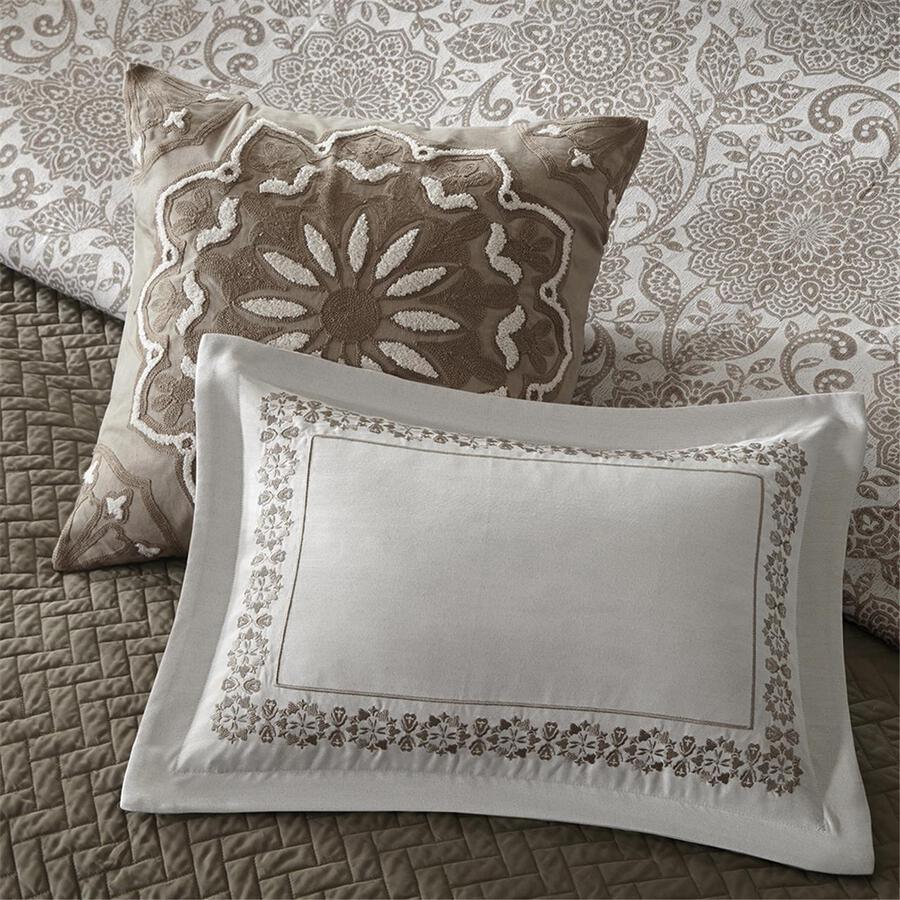 Sophia King Comforter Set Ivory Olliix.com