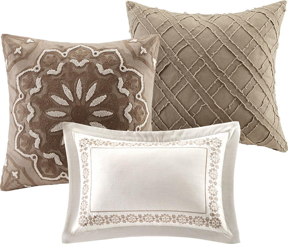 Sophia Queen Transitional Comforter Set Ivory Olliix.com