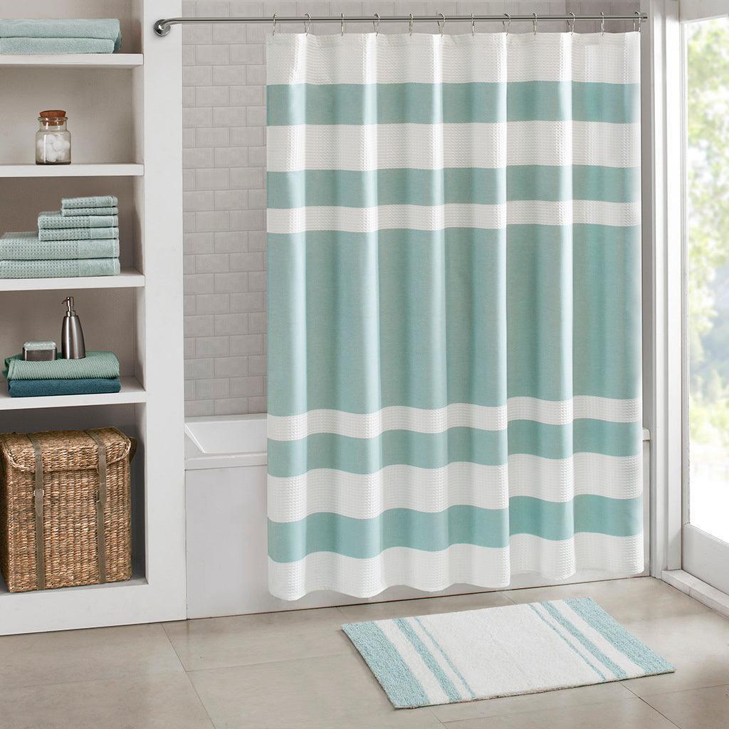 Spa 20" Cotton Bath Rug Aqua Olliix.com