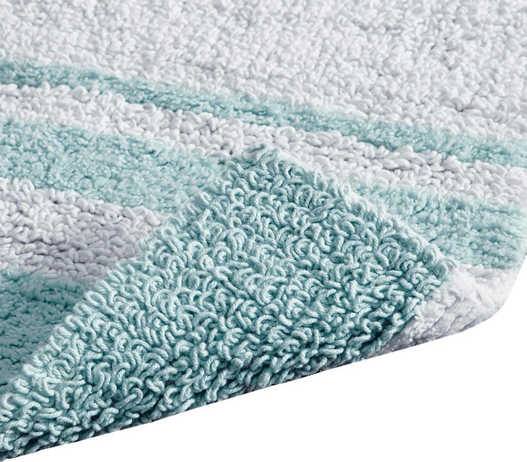 Spa 20" Cotton Bath Rug Aqua Olliix.com