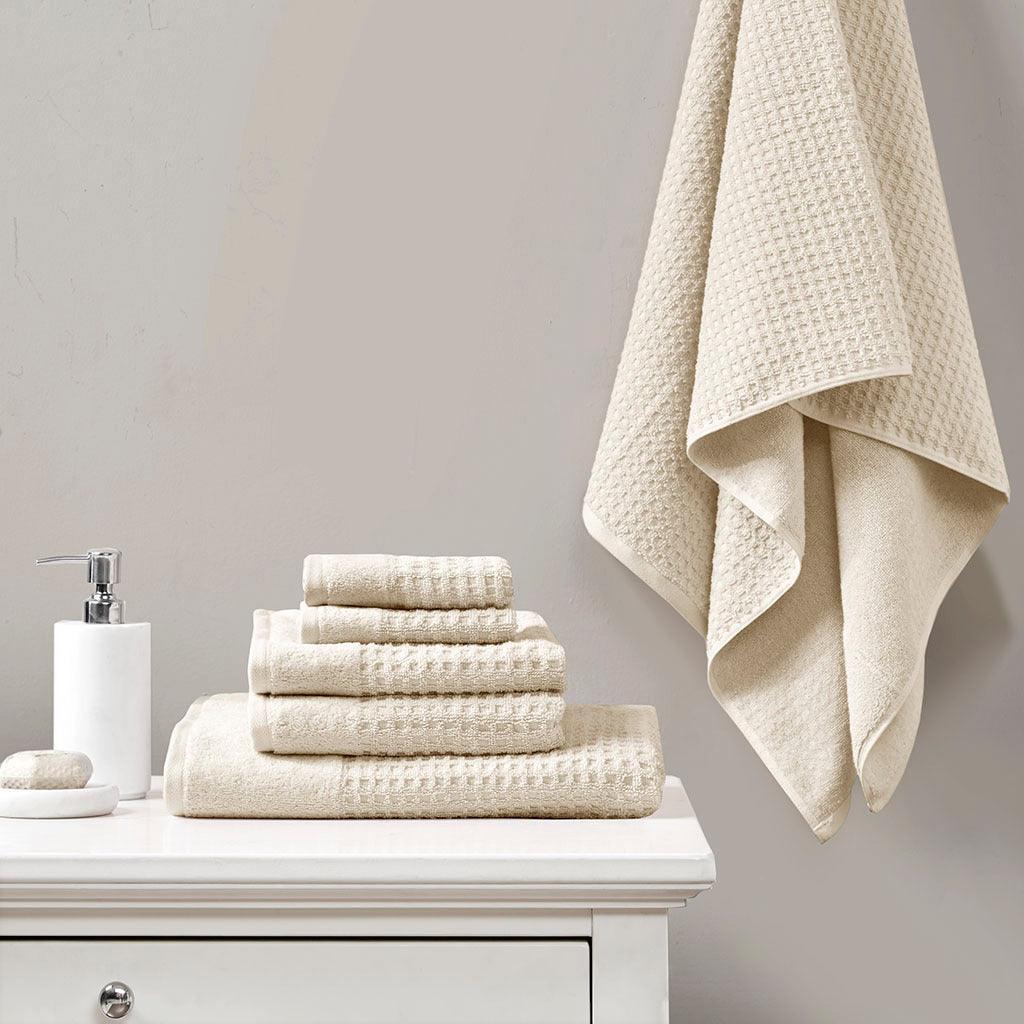 Spa Waffle Bath Towel Taupe Olliix.com