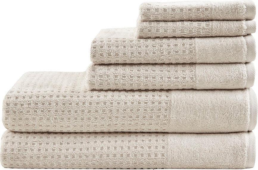 Spa Waffle Bath Towel Taupe Olliix.com