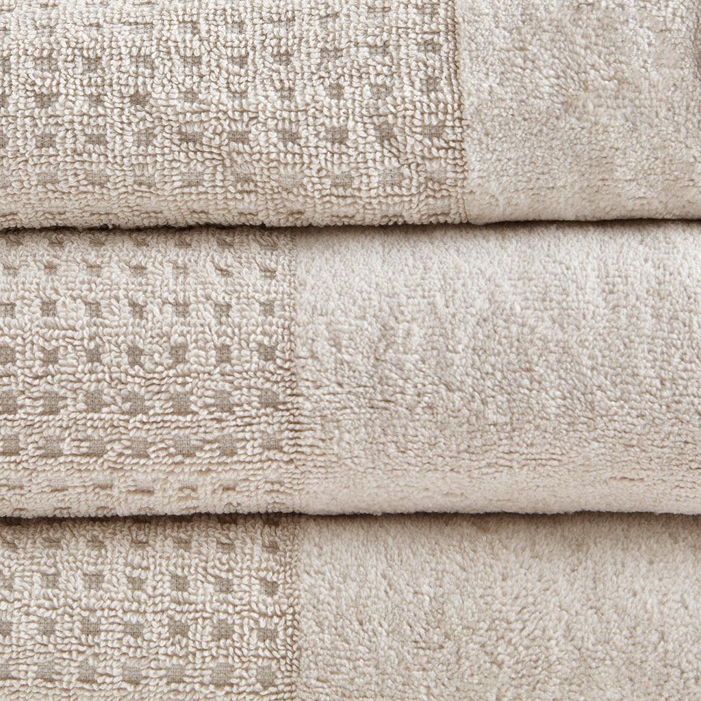 Spa Waffle Bath Towel Taupe Olliix.com