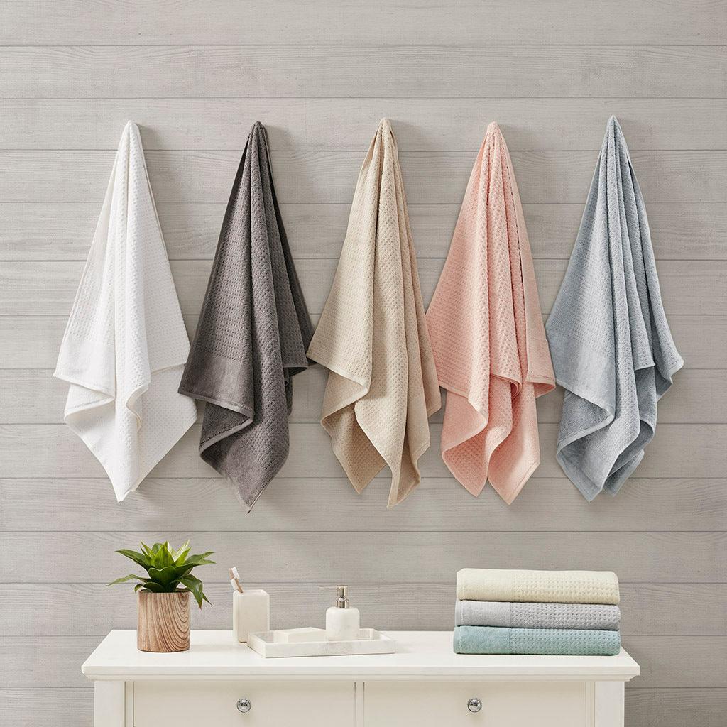 Spa Waffle Bath Towel Taupe Olliix.com