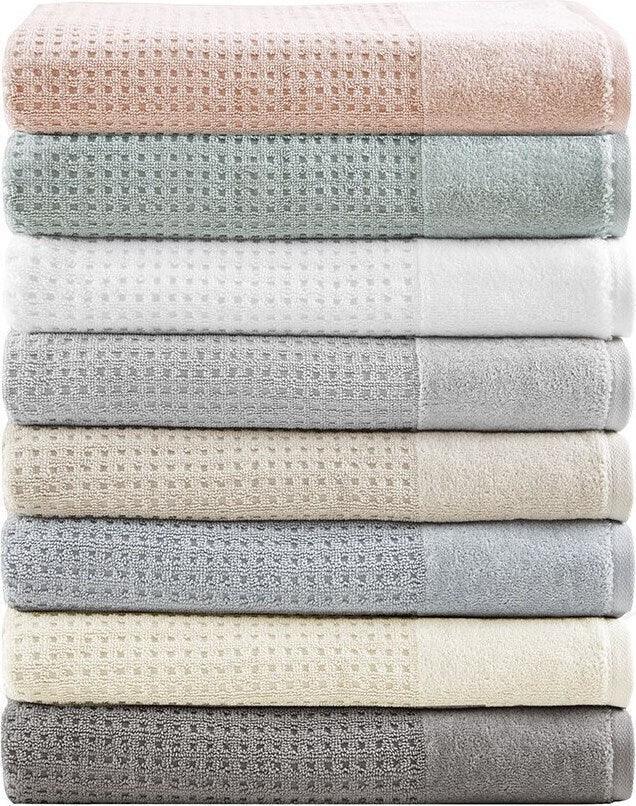 Spa Waffle Bath Towel Taupe Olliix.com