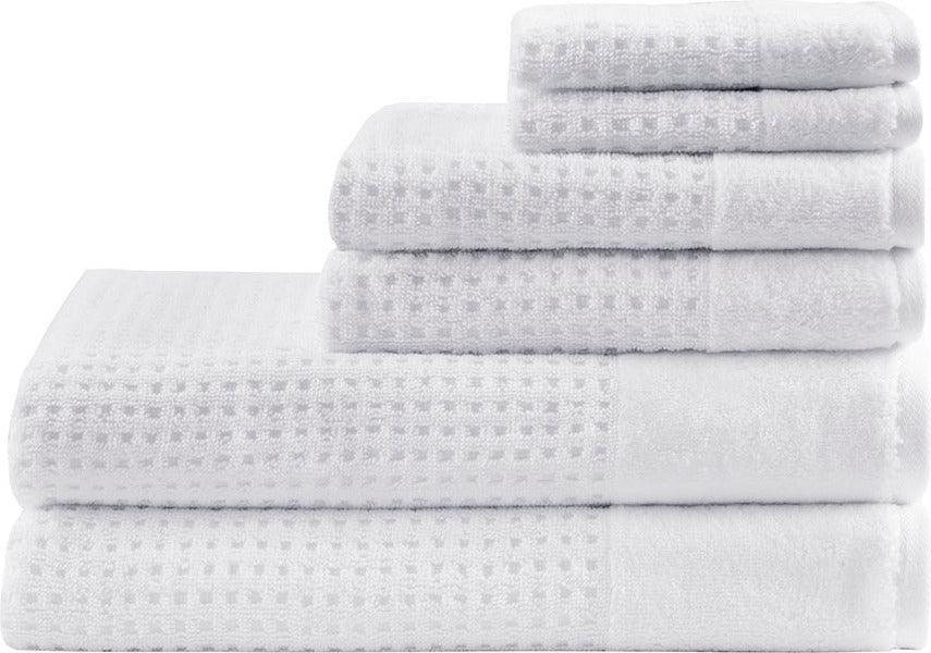 Spa Waffle Bath Towel White Olliix.com