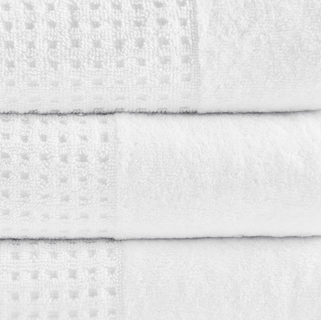 Spa Waffle Bath Towel White Olliix.com