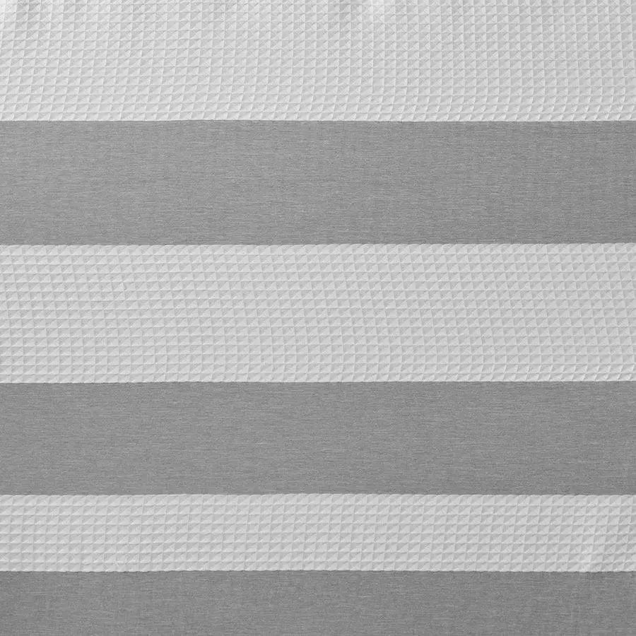 Spa Waffle Shower Curtain with 3M Treatment Grey-MP70-1484 Olliix.com