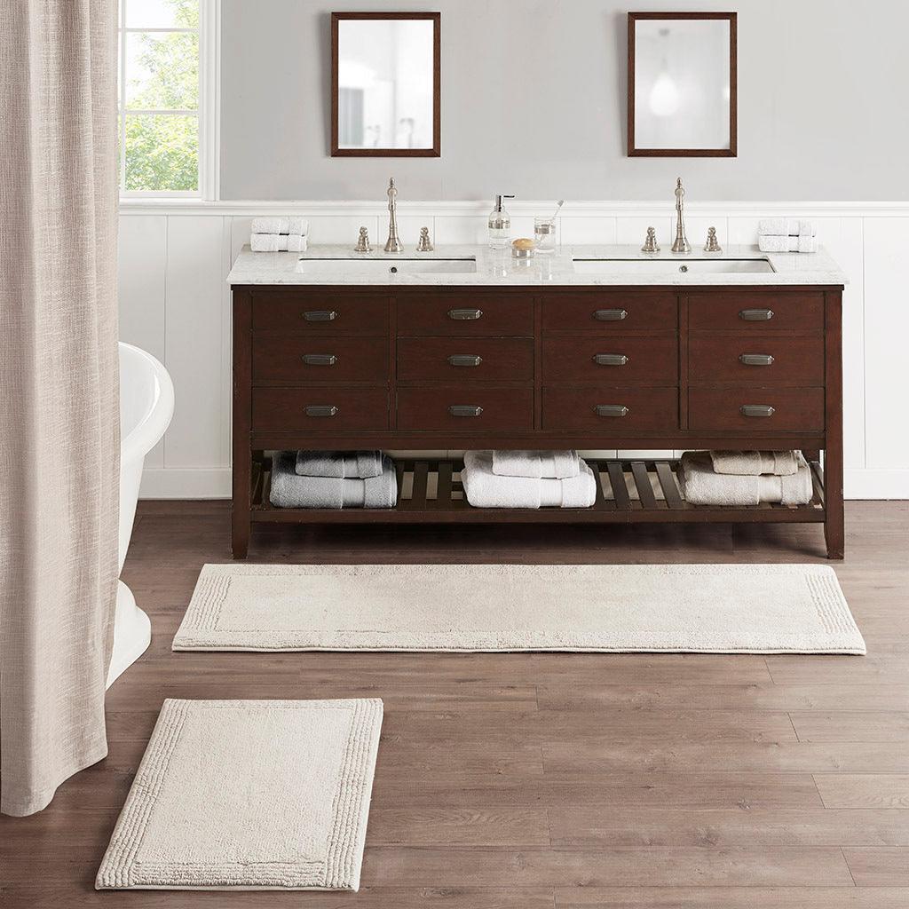 Splendor 21" Bath Rug Taupe Olliix.com