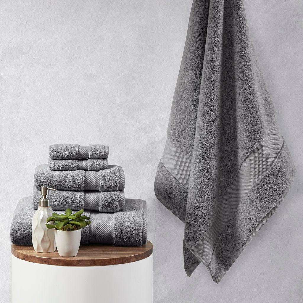 Splendor Bath Towel Charcoal Olliix.com