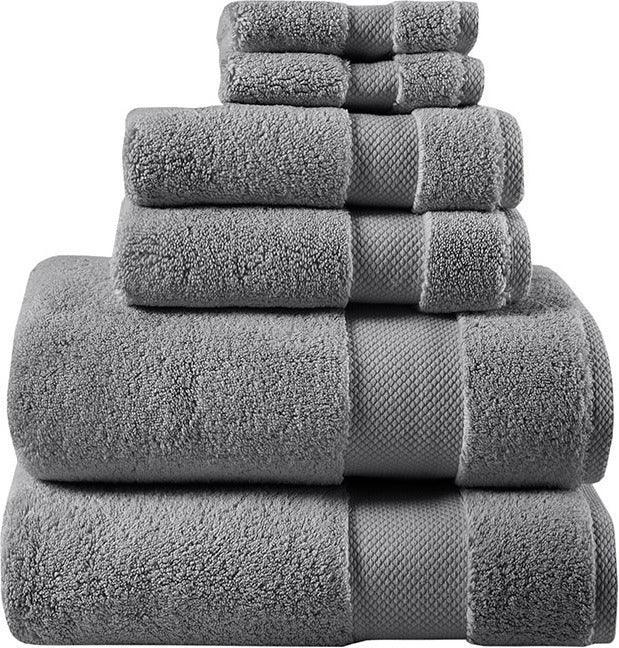 Splendor Bath Towel Charcoal Olliix.com