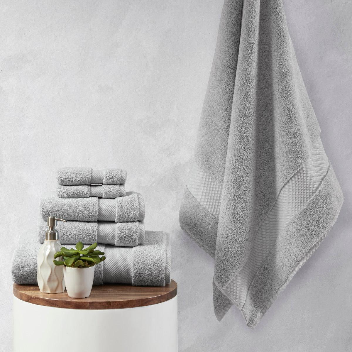 Splendor Bath Towel Grey Olliix.com