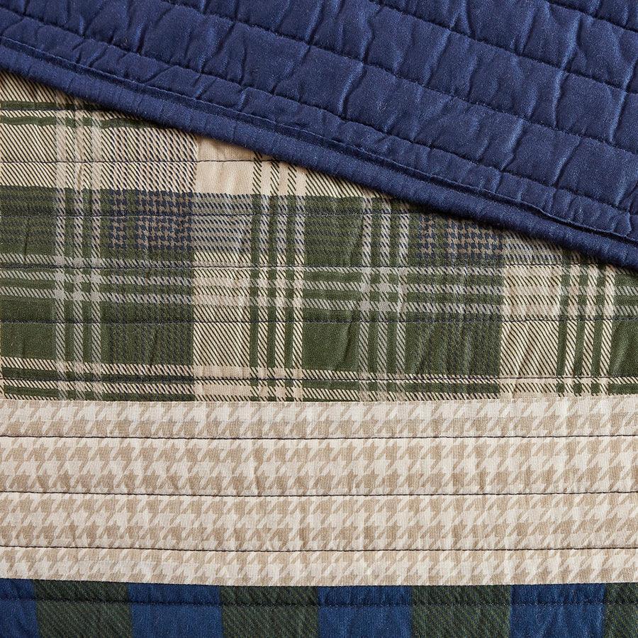 Spruce Lodge/Cabin Hill Oversized Cotton Quilt Mini Set Full/ Queen Green Olliix.com