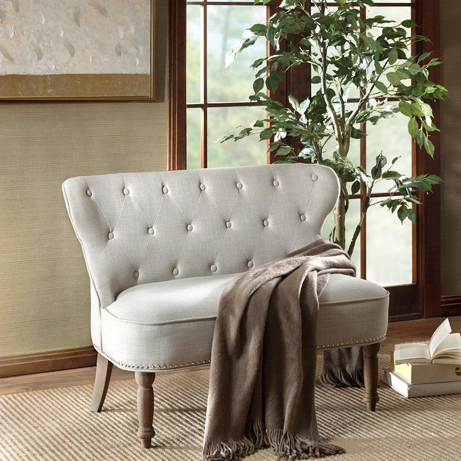 Stanford Settee Taupe Olliix.com