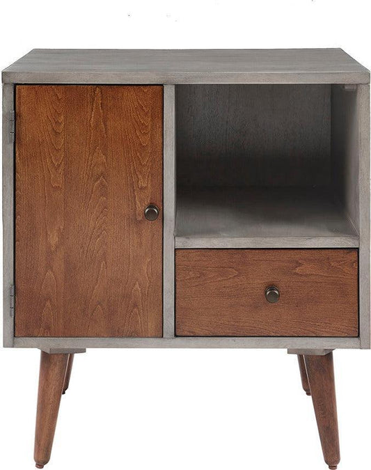 Stinson Storage Nightstand Gray Olliix.com