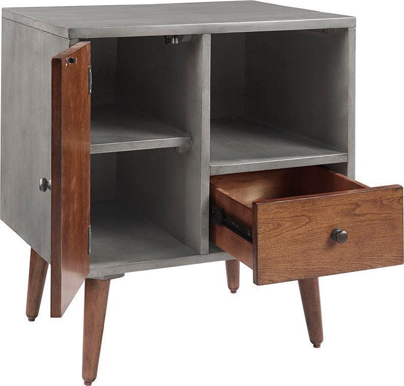 Stinson Storage Nightstand Gray Olliix.com