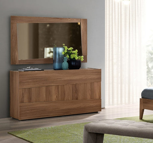 ESF Furniture - Storm 3 Drawers Single Dresser and Mirror - STORM-DR+M