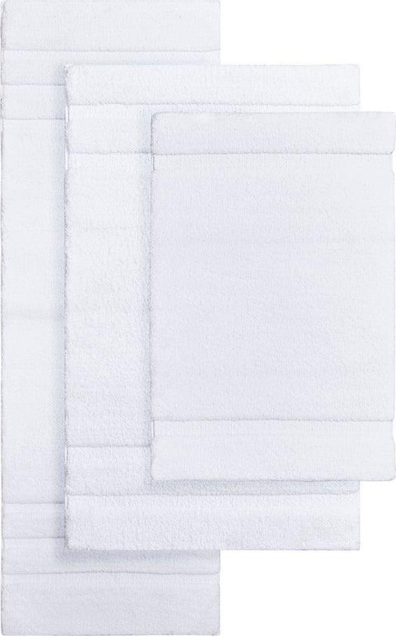 Stria 20" Bath Rug White Olliix.com