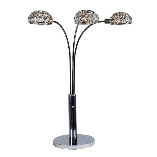 Agnus Chrome Table Lamp Crown Mark