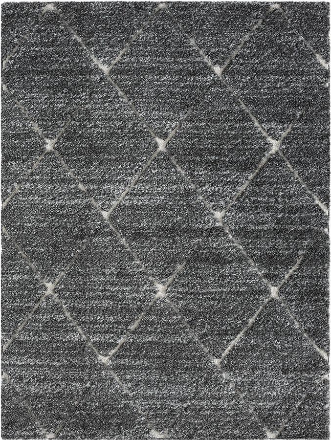 Talas Trellis Area Rug in Grey and Cream Grey|Cream MP35-8036 Olliix.com