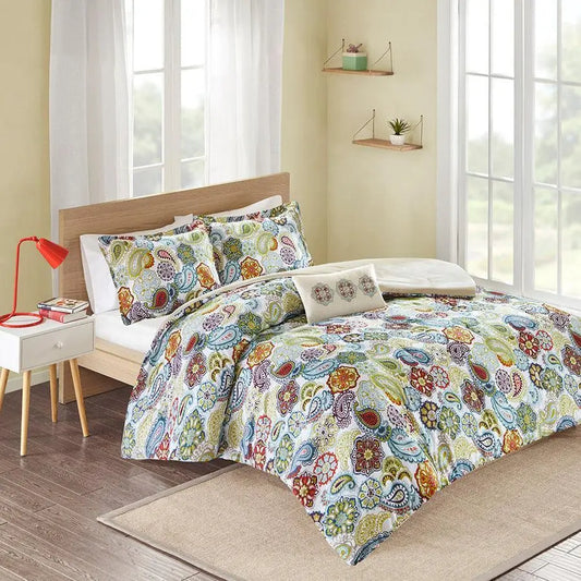 Tamil King/California King Comforter Set Multicolor Olliix.com
