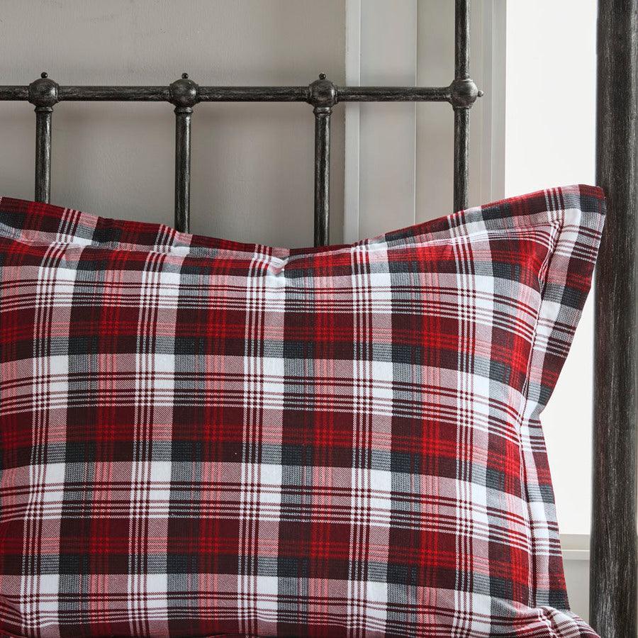 Tasha Queen Flannel Duvet Mini Set Red Olliix.com