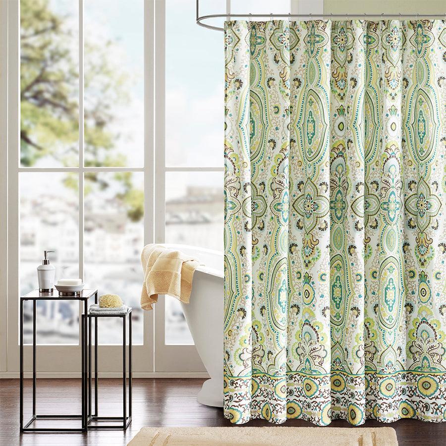 Tasia Shower Curtain Green Olliix.com