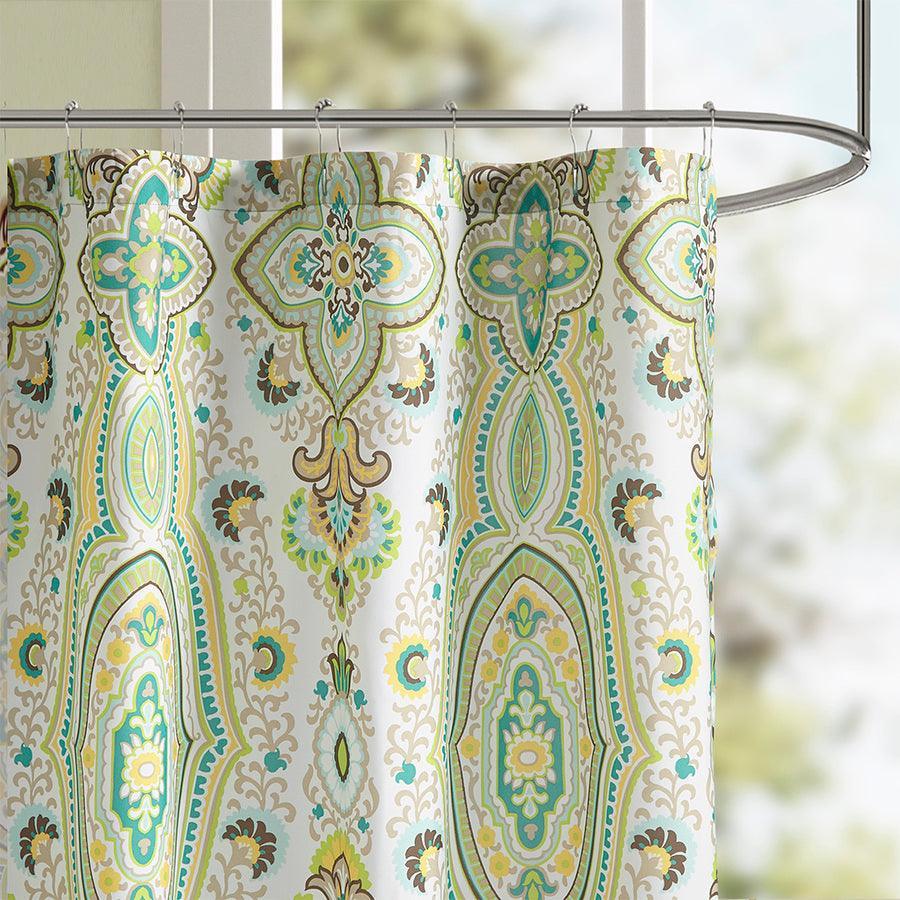 Tasia Shower Curtain Green Olliix.com