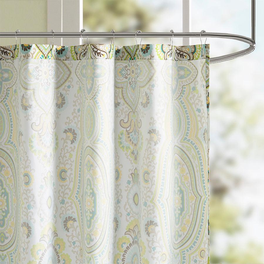 Tasia Shower Curtain Green Olliix.com