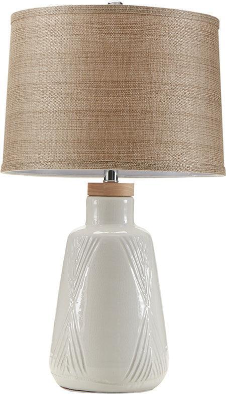 Tate Table Lamp Ivory Olliix.com