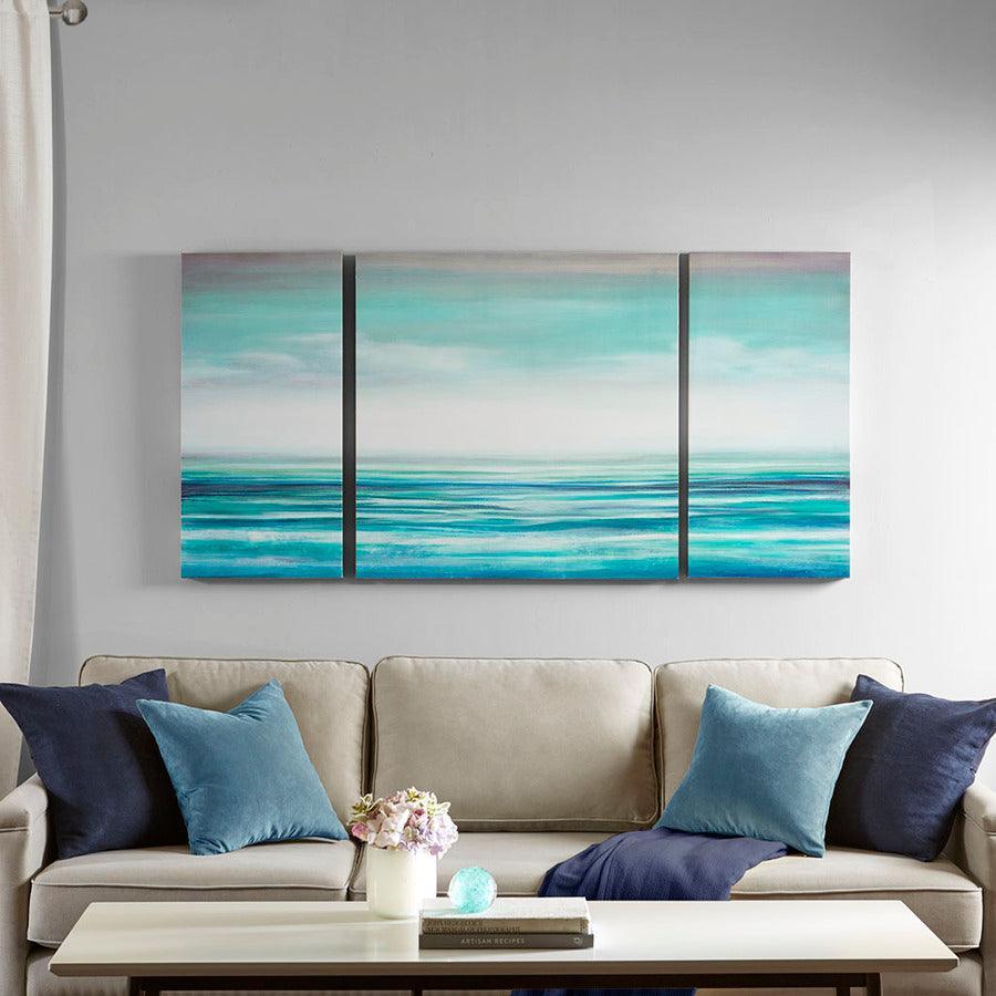 Teal Tides Gel Coat Canvas Blue Olliix.com