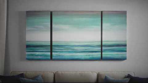 Teal Tides Gel Coat Canvas Blue Olliix.com