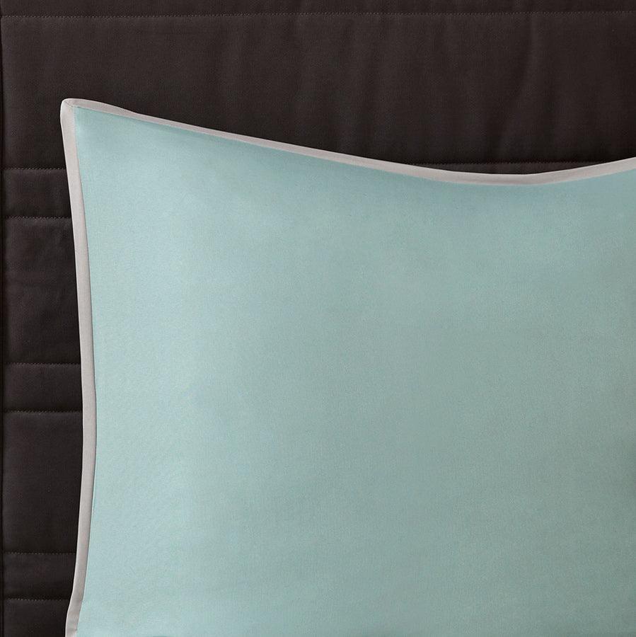 Tinsley 8 Piece 26" W Comforter Set Seafoam & Gray Queen Olliix.com