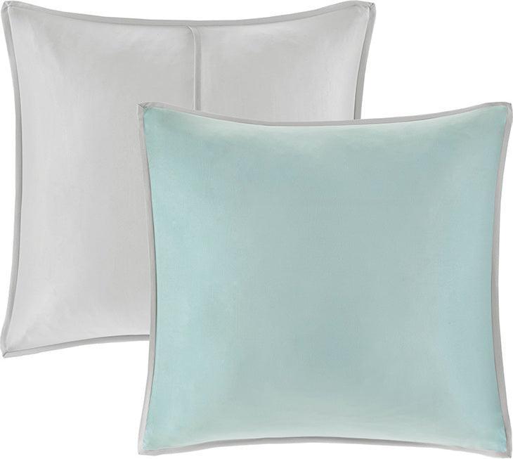 Tinsley 8 Piece 26" W Comforter Set Seafoam & Gray Queen Olliix.com