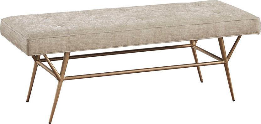 Tinsley Accent Bench Light Tan Olliix.com