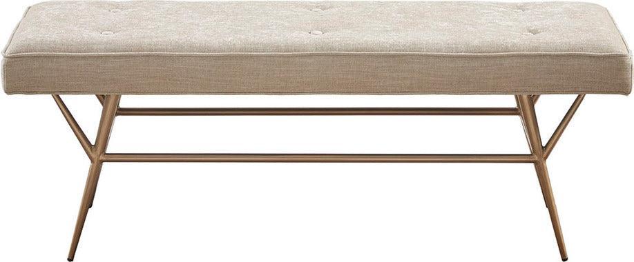 Tinsley Accent Bench Light Tan Olliix.com