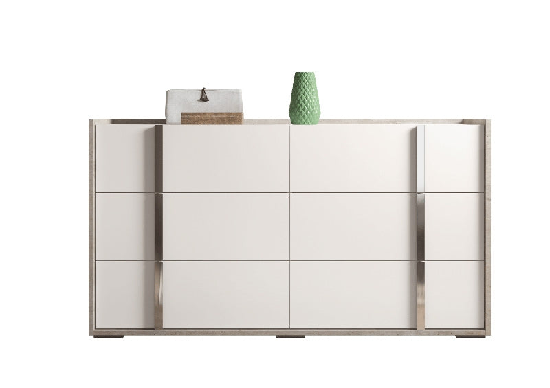 ESF Furniture - Treviso Double Dresser in White - TREVISODDRESSER ESF Furniture