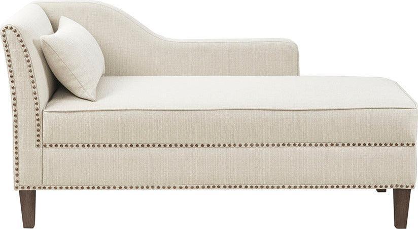 Trinity Accent Chaise Ivory Olliix.com