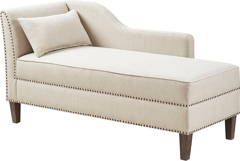 Trinity Accent Chaise Ivory Olliix.com