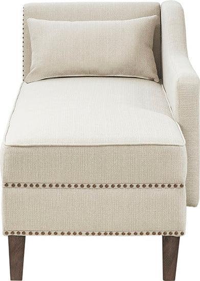 Trinity Accent Chaise Ivory Olliix.com