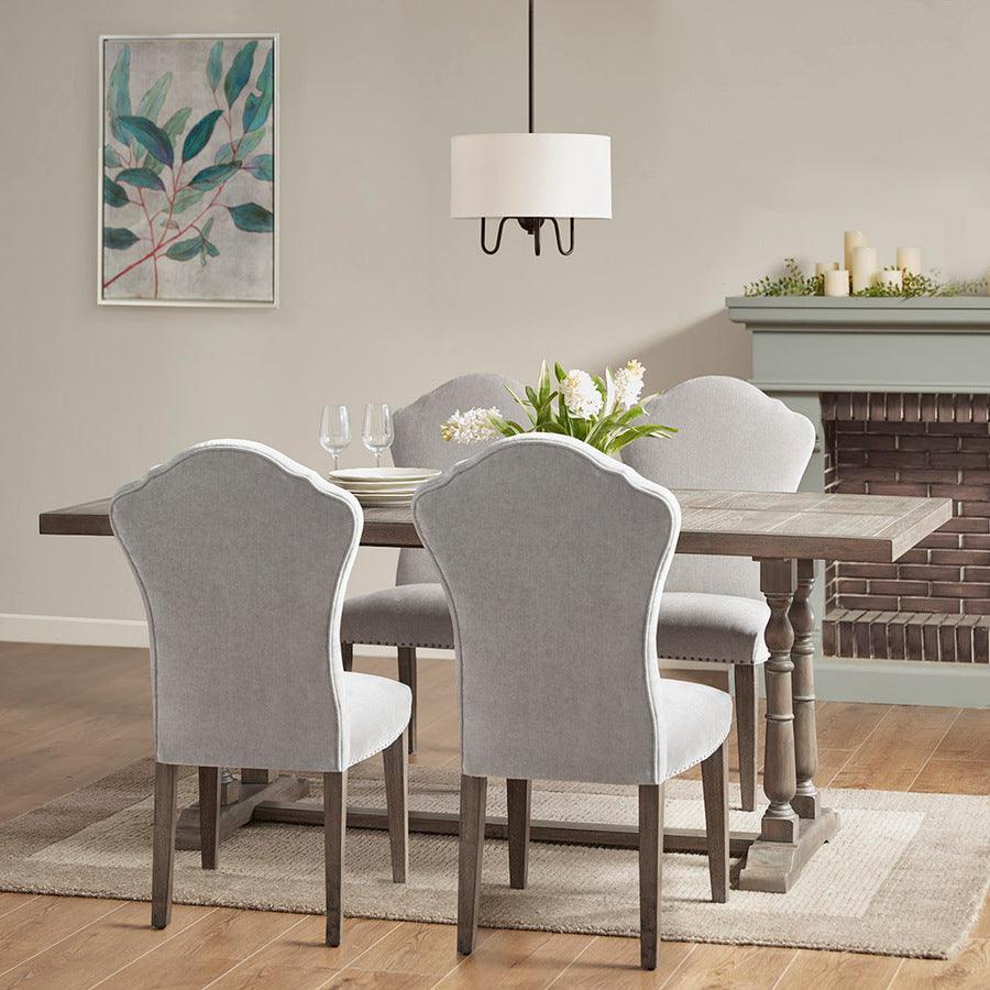 Tristan Rectangular Dining Table 75.59"W x 35.91"D x 30"H Natural & Gray Olliix.com