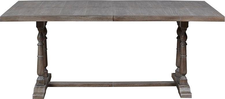 Tristan Rectangular Dining Table 75.59"W x 35.91"D x 30"H Natural & Gray Olliix.com