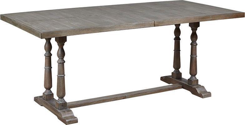 Tristan Rectangular Dining Table 75.59"W x 35.91"D x 30"H Natural & Gray Olliix.com