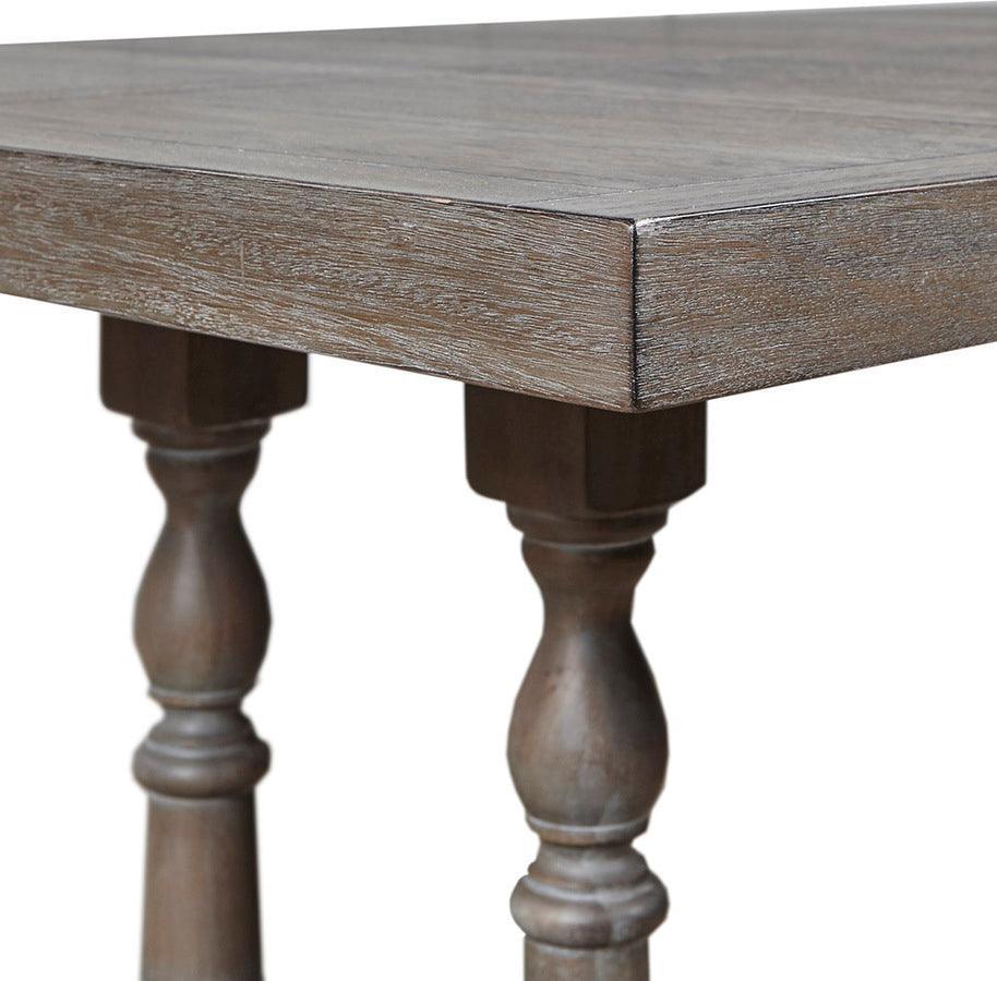 Tristan Rectangular Dining Table 75.59"W x 35.91"D x 30"H Natural & Gray Olliix.com