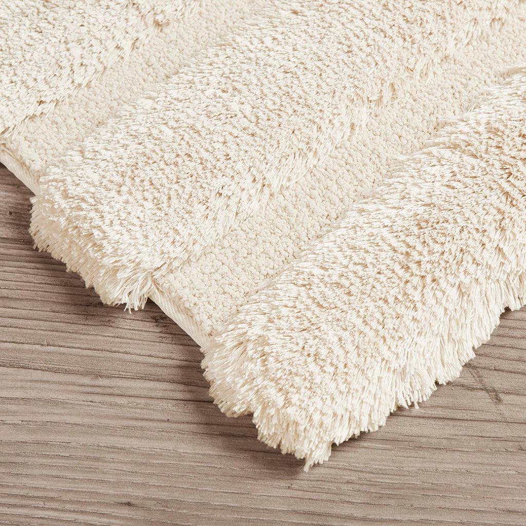 Tufted Pearl Channel 17" Bath Rug Wheat Olliix.com