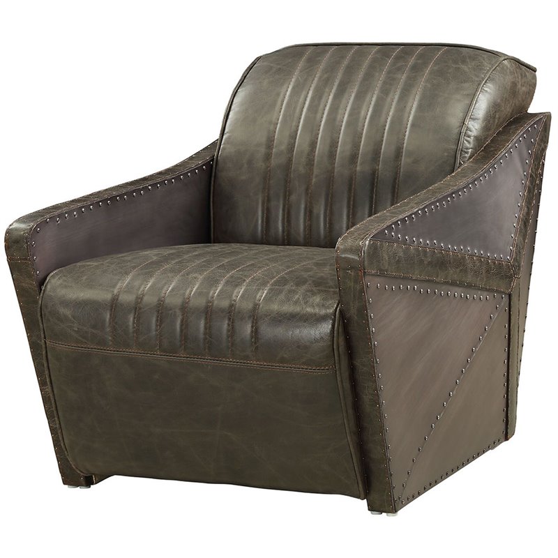 Acme Furniture Tula Chair in Distress Espresso 52437 ACME East