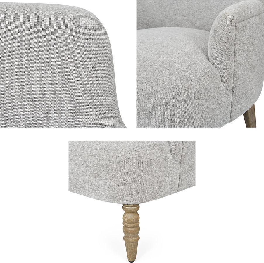 Upholstered Accent Chair Light Grey MT100-1183 Olliix.com